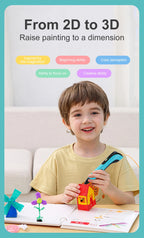 3d Pen for kids Creatived Toy DIY 3D Printing Pen Type-C Rechargeable 3D Pens Set with 200M PLA Filament for Children Gift