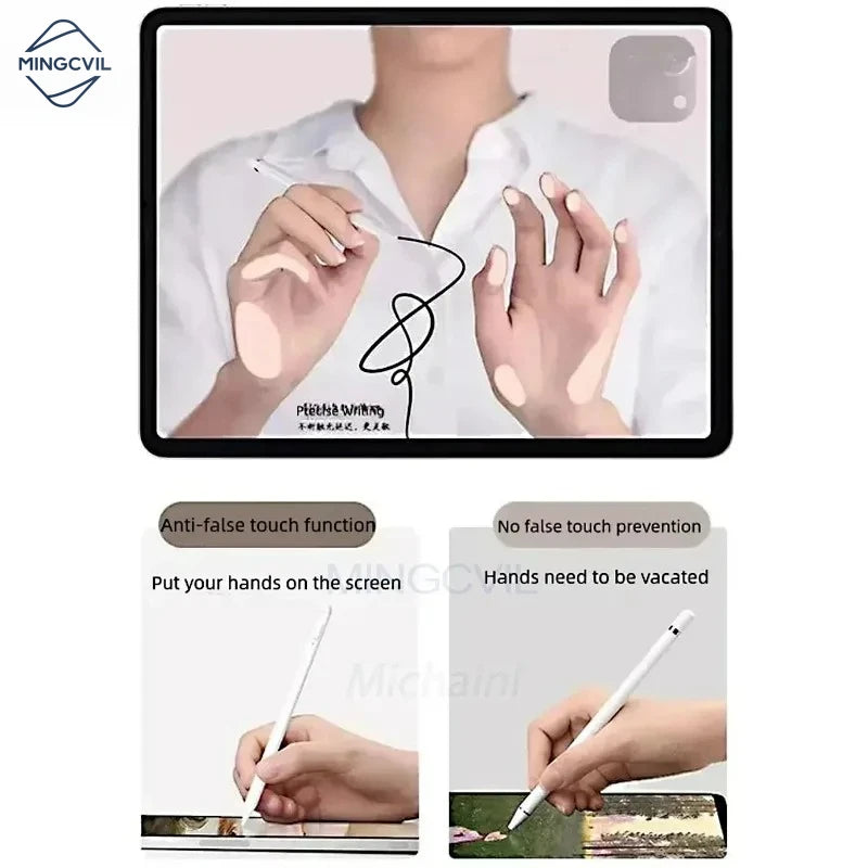 For iPad Pencil 2025 M4 Stylus Pen for Air 6 M2 Pro M3 with Palm Rejection Tilt for iPad Pro 11 12.9 13 7/8/9/10/11th mini 5 6 7
