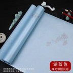 Sumi Art Wax Dye Pearlescent Ink Colorful Half Ripe Rice Paper Xuan Paper Scroll Multicolor Brush Calligraphy Creation Work Roll
