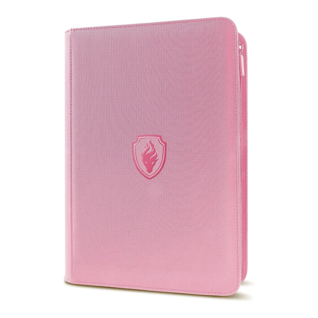 9 Pocket Zipper Card Binder, 360 Trading Card Holder Book, Premium PU Cover Zip Binder for Cards, Durable Side Loading Card
