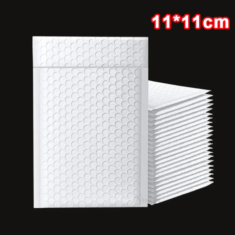 60/10Pcs White Bubble Envelopes Bag Adhesive Waterproof Foam Self Seal Packaging Bags With Bubble Mailing Bag Organizer Supplies