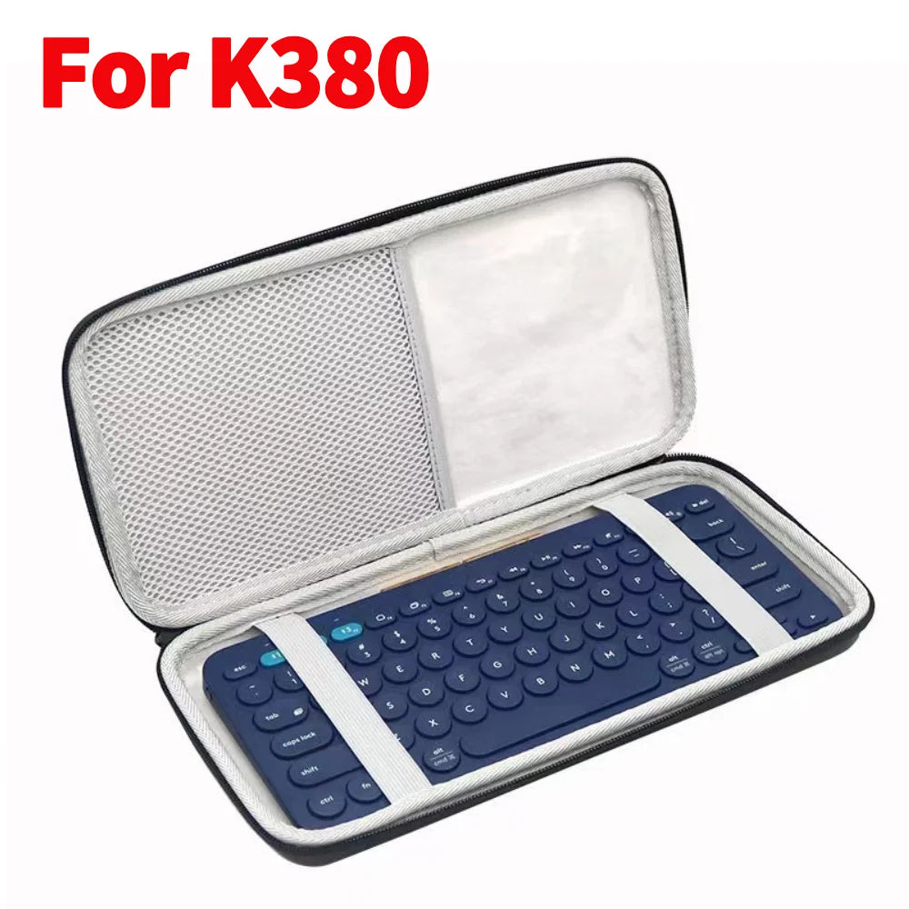 Carrying Case for MX Keys S Wireless Keyboard Storage Case Shockproof EVA Hard Case Illuminated Keyboard Storage Bag