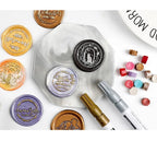100 Pcs Vintage Wax Seal for Stamps Retro Wax Print Beads Sealing Macaron Gold Wedding Birthday Wax Lacquer for Seals Lacre