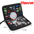 172/128/67/27pcs/set Sewing Kit with Threads Needles Scissors Tape Measure Buttons Storage Bag Portable Travel Sewing Box Tools