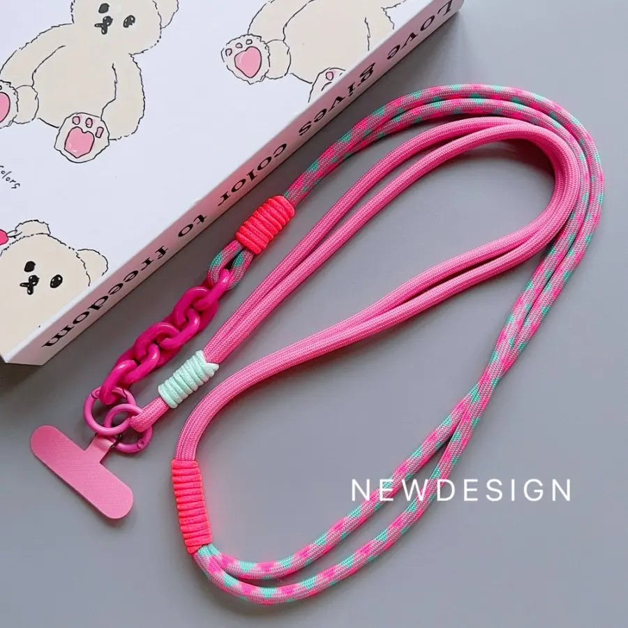 1Pc Long Mobile Phone Strap Portable Crossbody Strap Phone Case Universal With Phone Strap Connection Lanyard ﻿