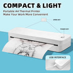Marklife Thermal Inkless Printer A4&Tattoo Maker Mini Portable Bluetooth Wireless Used For School Office Small Business Machine