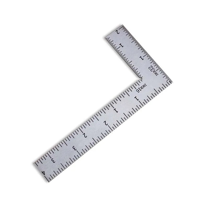 T Tulead Mini L Shaped Ruler Measuring Tool Carpenter Square Stainless Steel Woodworking Square Ruler