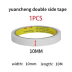 10M White Ultra-Thin Double-Sided Tape High-Adhesive Super Strong Hand Tearable Tape 5-40mm Wide for Crafting And Packaging