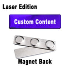 2PCS Mirror Stainless Steel Custom Name Tag Engraved Personalized Work Badge Business Identification Metal ID Name Plate