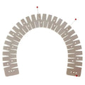 Hot Hemming Ruler Heat Resistant Hemmer Rulers Flexible Silicone Curve Scale Hemming Tool for Padding Sewing Cloth Fabric Pants