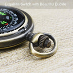 Classic Retro Compass Flip Pocket Watch Compass Suitable For Hiking, Camping, Driving, Rowing, Gift Collection