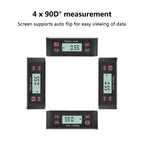 High-precision LCD Magnetic Digital Protractor Inclinometer Level Box Waterproof Angle Meter Finder 0~360 Degree V-Groove