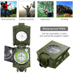 Proster IP65 Compass - Lensatic Sighting, with Clinometer & Carry Bag for Camping, Hiking, Geology