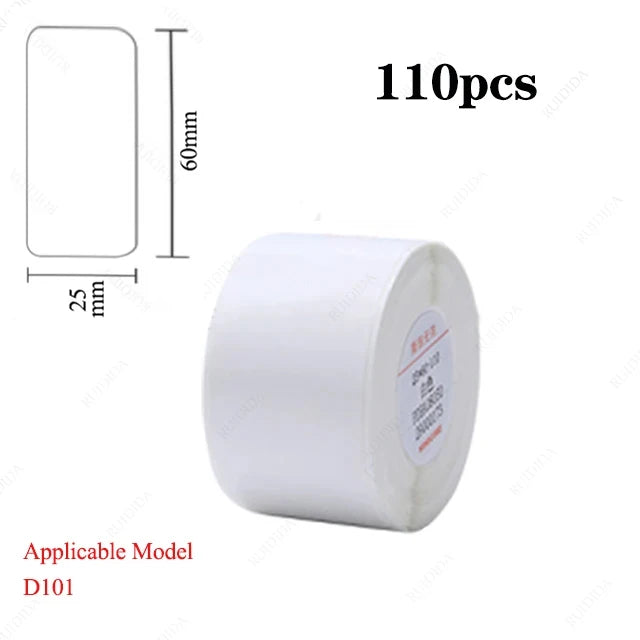 NIIMBOT D101 Label Paper No Ink Label Maker Thermal Price Date Clothing Sort Sticker Waterproof Tags for Home Office Shop Use