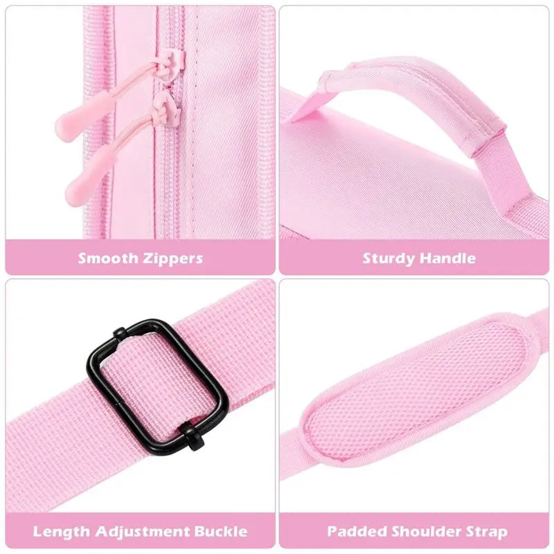 Zipper Binder,2 Inch 3 Ring Multi-Pocket, 500 Sheet Capacity 5 Tab Expanding File Folder, Zipper Bag Included-AU41