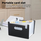 PP Accordion File Folder for Receipts Coupons Documents Organizing Portable Office School Home Use Multi-Function Receipt
