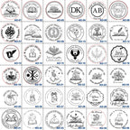 Embosser Stamp Customized Private Logo Customization Library Book Invitation Wedding Embossing Stamp Company Paper Leather Seals