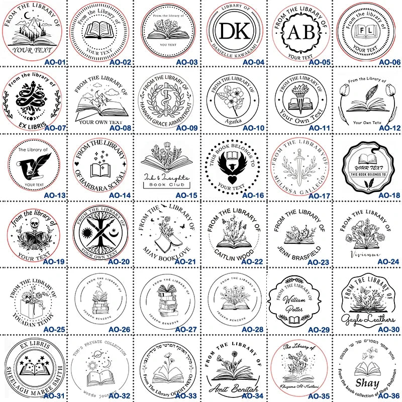 Embosser Stamp Customized Private Logo Customization Library Book Invitation Wedding Embossing Stamp Company Paper Leather Seals