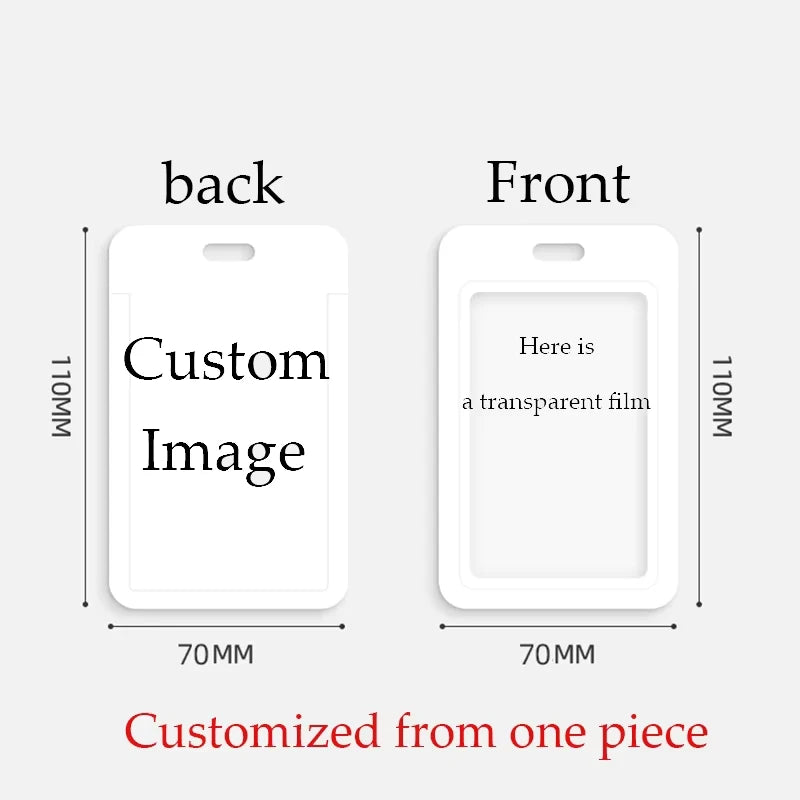 High-definition Printing ID Cards Holders Custom and Lanyard Badge PVC Holder Personal Tailor Your Own Photo Company Gift Custom