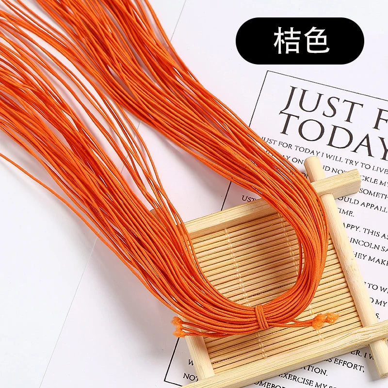 1.5mm Colorful High-Elastic Round Elastic Cord Rope Rubber Band Elastic Spandex Band Trim DIY Sewing Accessories