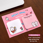 1Pcs Kawaii Cartoon Animal Sticky Notes Sticker 60Sheets Cute Rabbit Bear Capybara Astronaut Memo Pad School Office Stationery