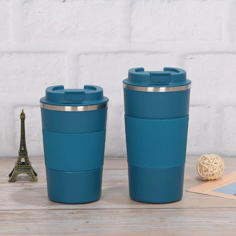 380ml 510ml Stainless Steel Coffee Cup Thermal Mug Garrafa Termica Cafe Copo Termico Caneca Non-slip Travel Car Insulated Bottle