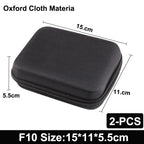 Earphone Data Storage Bag Oval Square Rectangle Cable Organizer Bags Mini Zipper Pouch Tech Gadgets Portable Charger U Disk Case