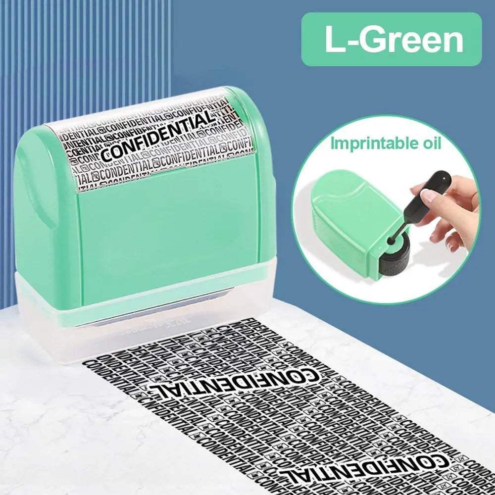 Plastic Confidential Stamp Identity Protection Roller Stamps Express Privacy Data Guard Information Identity Address Blocker