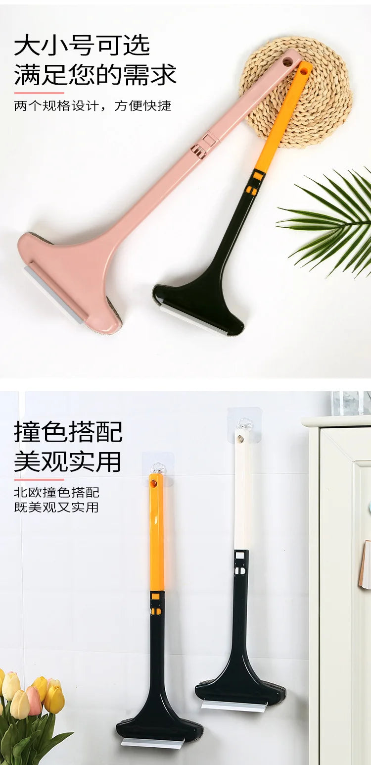 Window Mesh Screen Brush Curtain Net Wipe Cleaner Carpet Brush Dust Removal Brush Home Retractable Long Handle Cleaning Tools