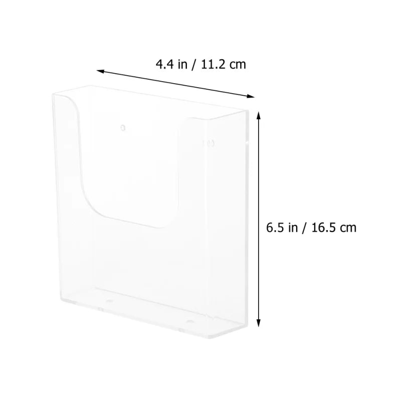 Wall-Mounted Document Organizer Practical Plastic File Holder File Paper Rack Wall Mounted/Hanging Document Paper Organizer