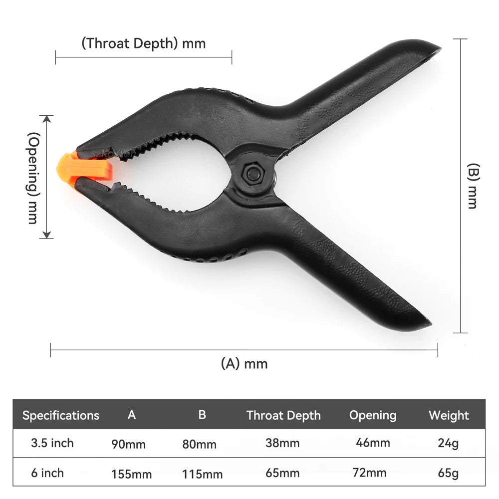 1/2/5/10pcs DIY Plastic Clamp Woodworking Fastening Tools Clamps Photo Studio Background Green Screen Fixed Clip Accessory
