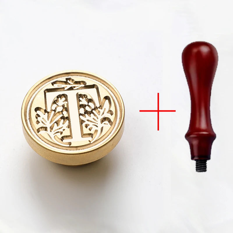 2PCS Clear Sealing Stamp Head Wax Seal Craft Supplies Wax Seal Stamp and Handle Stamp Scrapbooking Supplies Craft HCZ0106