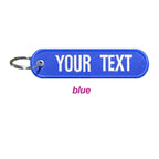 Personalized Keychain with Name Patch, Embroidery Text, Key-Ring Accessory for a Tag Customized Gift