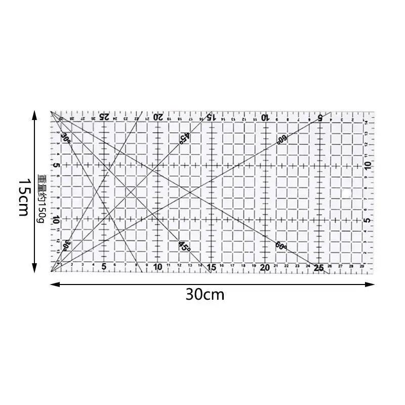 1pc Patchwork Ruler Quilting Tools Sewing Patchwork Rulers Fabric Cloth Cutting Ruler Drawing Ruler Tailor Sewing Accessories
