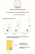 Retro Bookmarks Index Pages 6pcs A5/A6/A7/M5 6-Holes Binder Index Divider Cartoon Multicolor Loose-Leaf Notebook Classification
