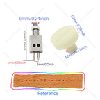 1Pcs M6 Thread Punching Suitable for European Vulcan 3 Round Spacing Cutting Dies LeatherCraft DIY Handmade Stitching Accessory
