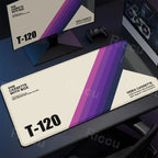 Retro VHS Style Mouse Pad Xxl Computer Large Size Mousepad Non-slip Gamer Keyboard Mausepad 90x40cm Art Design HD Deskmat Carpet