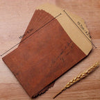 10Pcs Vintage Kraft Envelopes Self-Adhesive Blank Invitation Envelopes for Wedding Party DIY Crafts