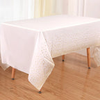 137X274Cm Dot Disposable Tablecloths Macaron Black Plastic Disposable Table Cover Wedding Birthday Party Disposable Tableware
