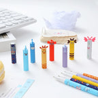4/8pcs Colors Erasable Gel Pens with Erase Ink Cute Animal Pen Colours 0.5mm/0.7mm Tip Fine Ballpoint Pen for School Office Gift