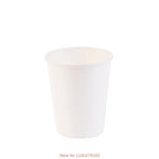 100pcs/pack 100ml Small Paper Cup White Coffee Cup Tea Milk Cup Disposable Party Supplies