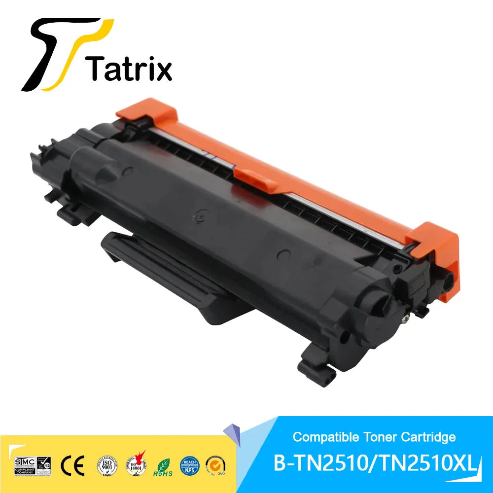 Tatrix TN2510 TN2510XL Compatible Black Laser Toner Cartridge for Brother DCP-L2620DW/L2627DW/L2627DWE/L2627DWXL/L2660DW Printer