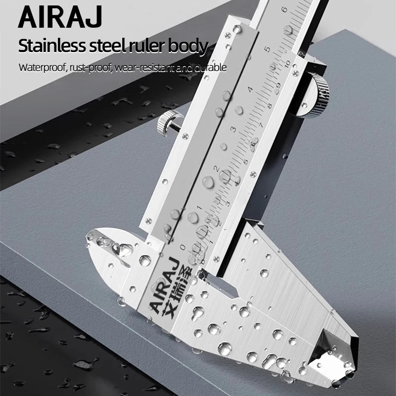 AIRAJ 0-150 MM Vernier Caliper Digital 0.02 MM High-Precision Measuring Tool Stainless Steel Students Callipers Digital Tools