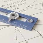 1pc Two-in-one Compasses Color Multifunctional Drawing Circle Tool DIY Geometric Compass Ruler For Office School Home