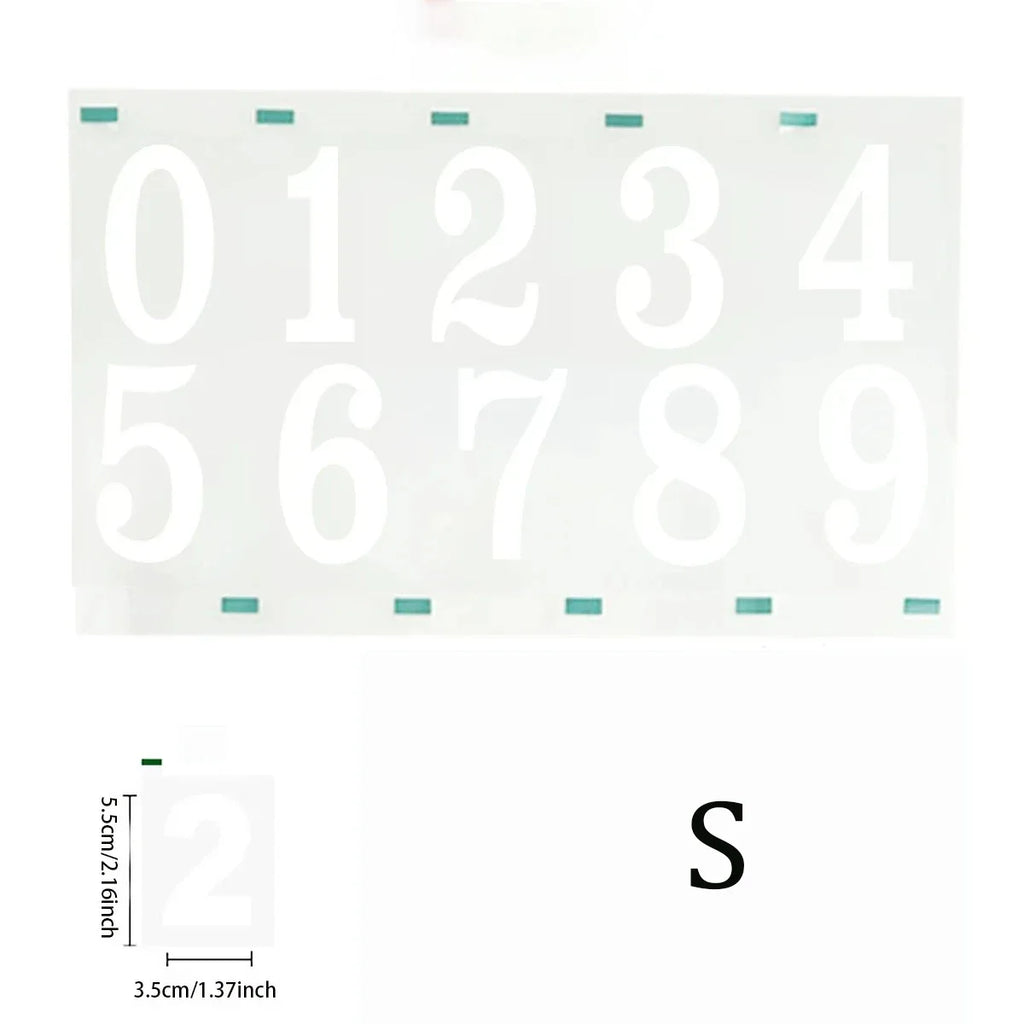 Reflective Digital stickers mailbox stickers and Reflective digital labels to mark house numbers and home office address numbers