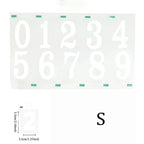 Reflective Digital stickers mailbox stickers and Reflective digital labels to mark house numbers and home office address numbers