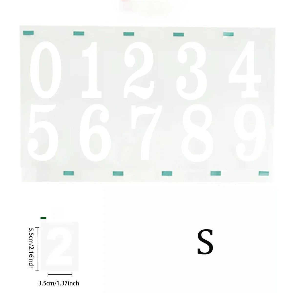 Reflective Digital stickers mailbox stickers and Reflective digital labels to mark house numbers and home office address numbers