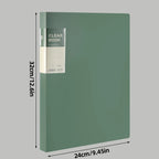 A4 Side-Loading Document Folder Multi-Layer Transparent  Organizer Paper Holder Sheet Music Binder with Dividers 20/30/40/60Page