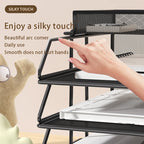 Metal desktop file rack, bookcase, office file storage box, multi-layer iron file frame, data storage, folder shelving