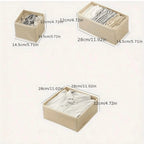 Foldable 6/12pcs Underwear Organizer Set • Hard Storage Boxes for Bra Socks • Drawer/Closet Clothes Organizers